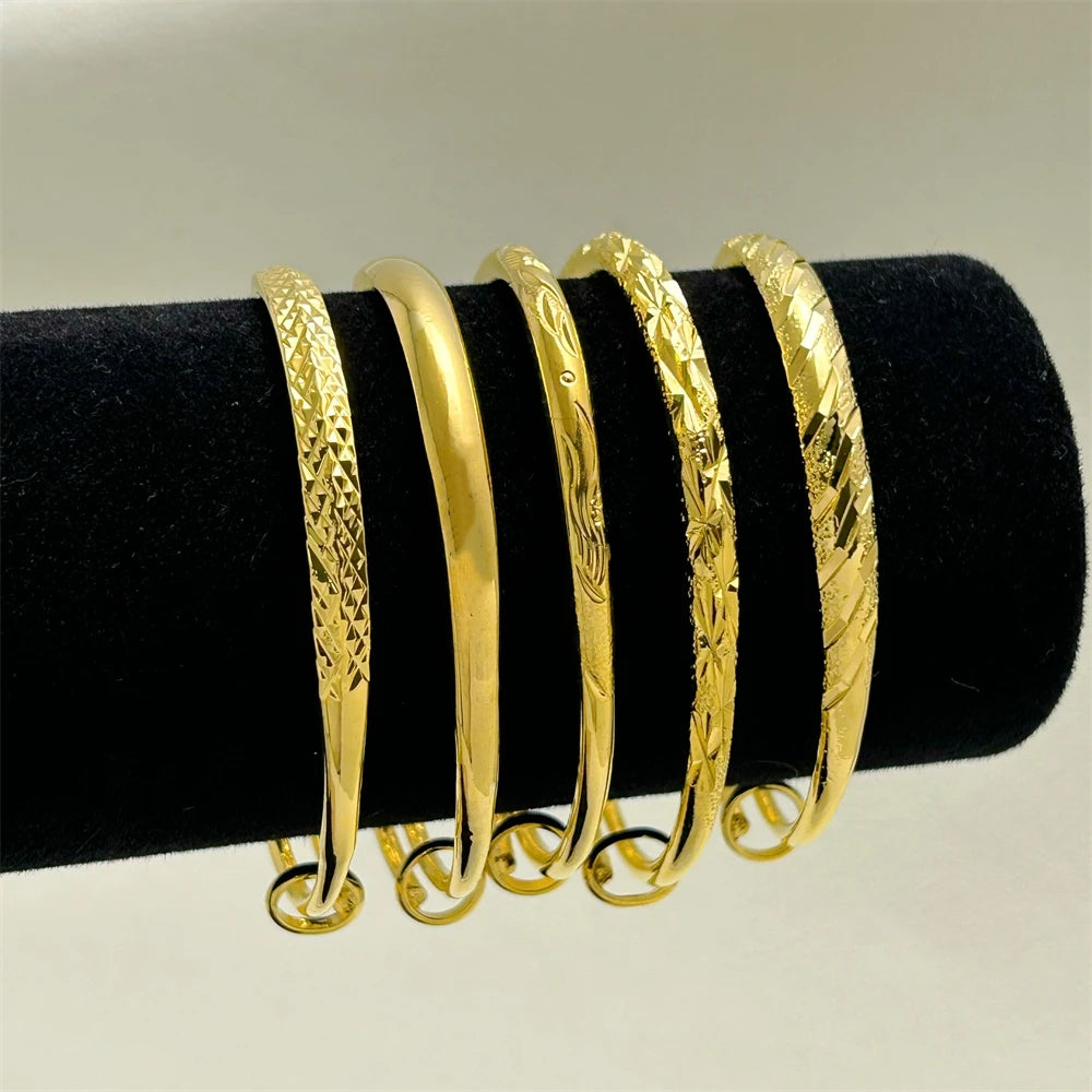 Casual Adjustable Gold Color Bracelets