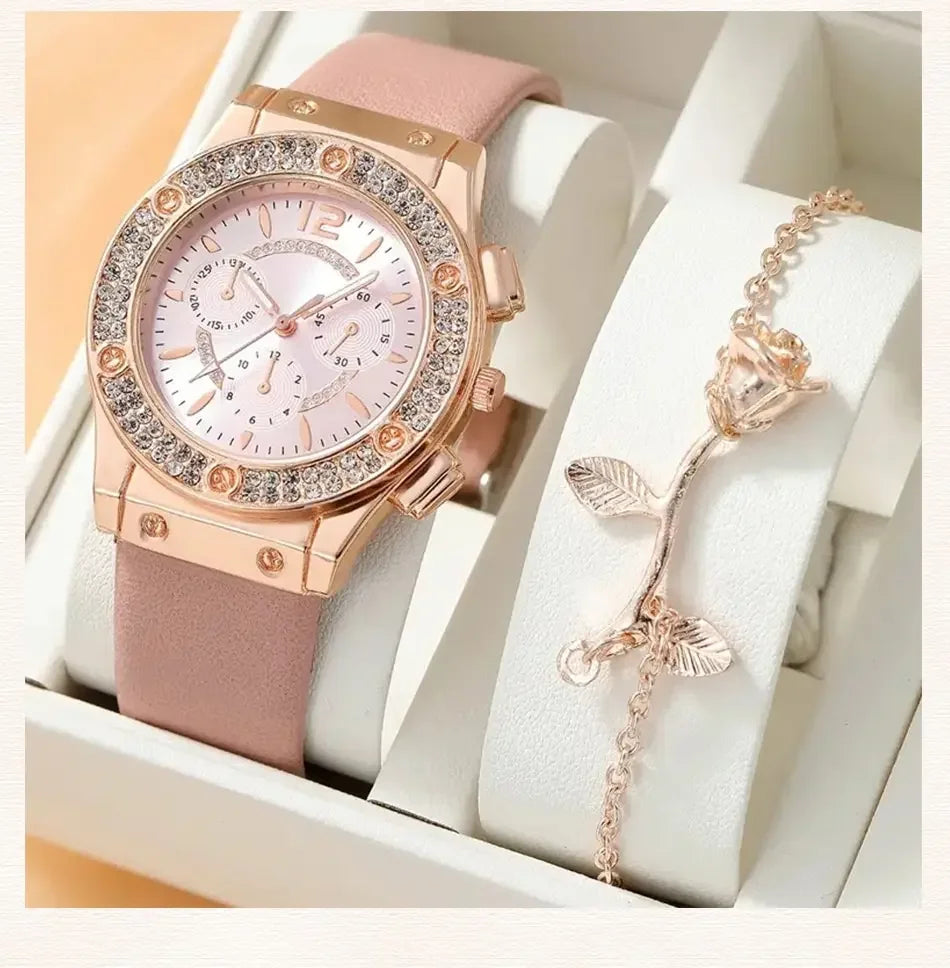 Casual Pink Ladies’ Watches