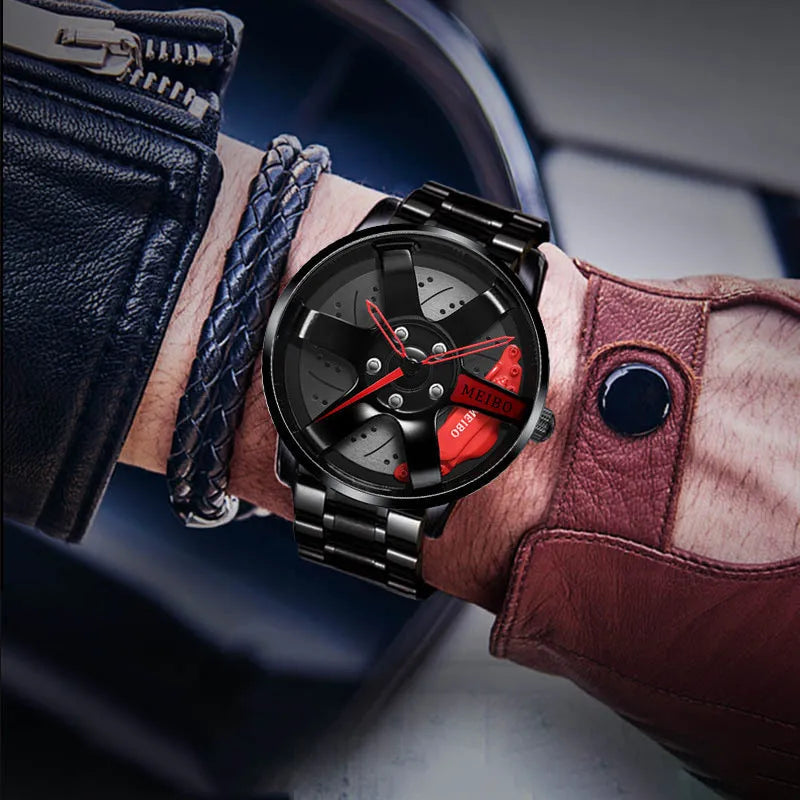 Quartz Car Wheel Wristwatches