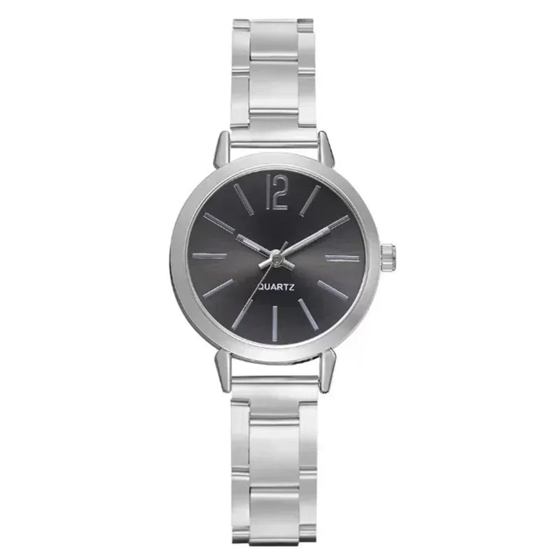 Stainless Steel Quartz Round Ladies’ Watches