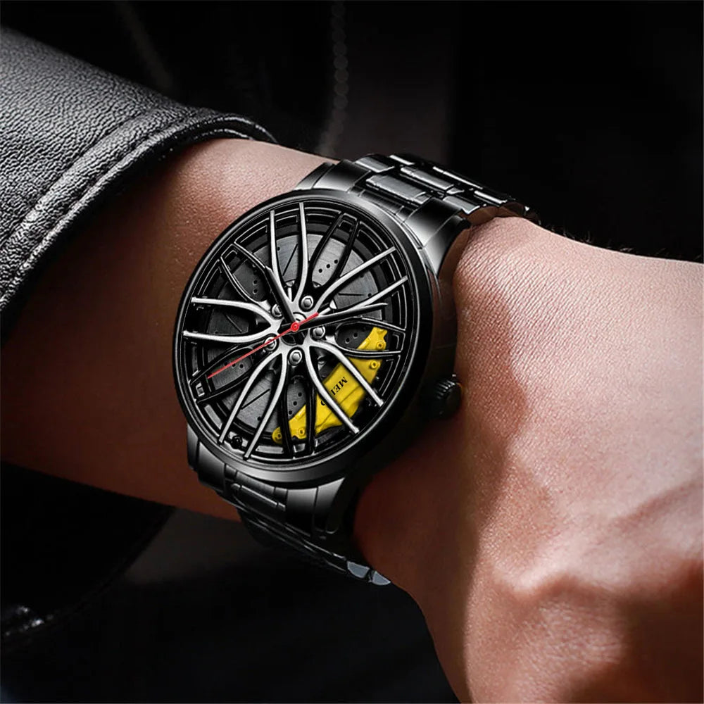 Quartz Car Wheel Wristwatches