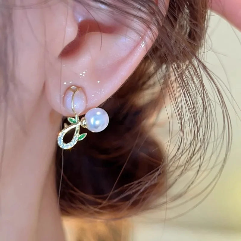 Asymmetrical Flower Earrings