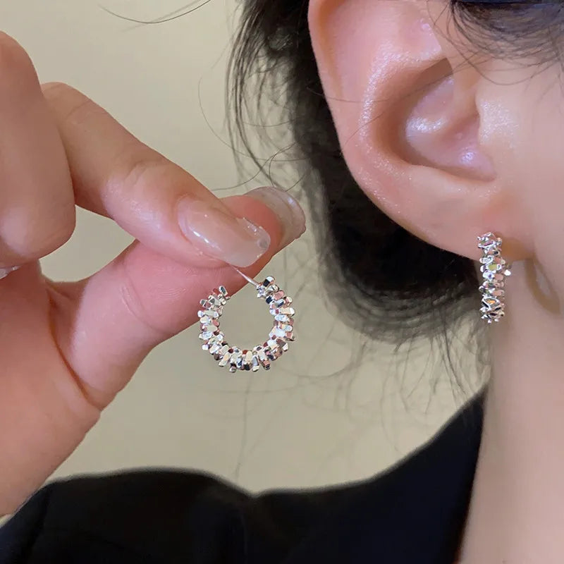 Exquisite C-Shaped Earrings