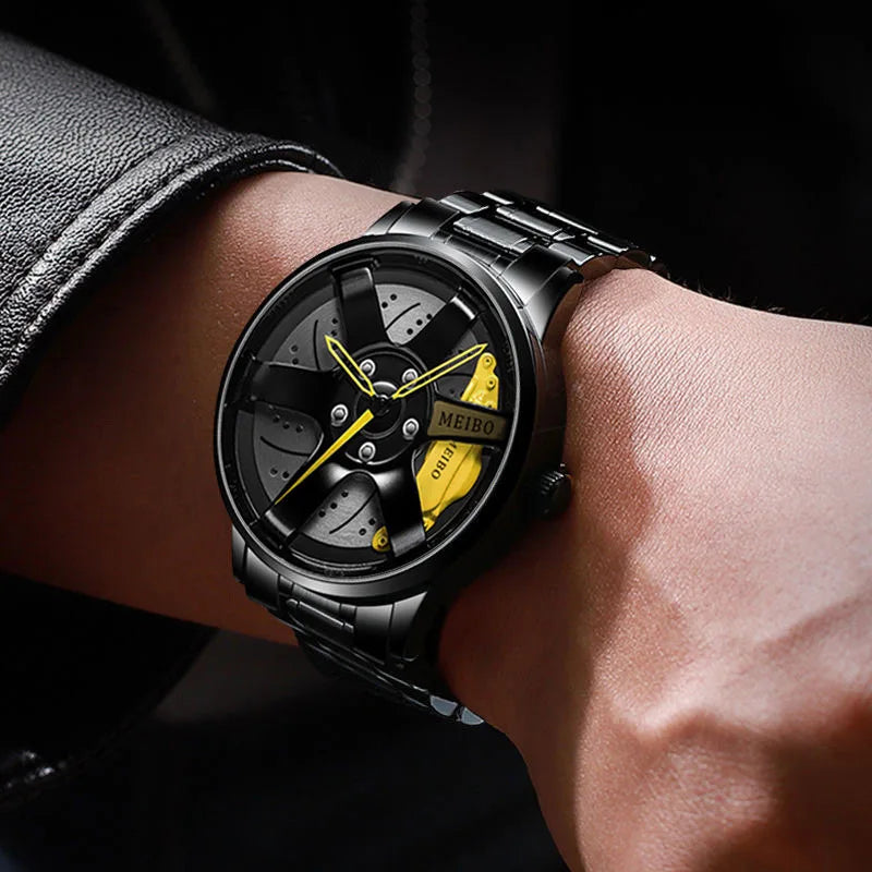 Quartz Car Wheel Wristwatches