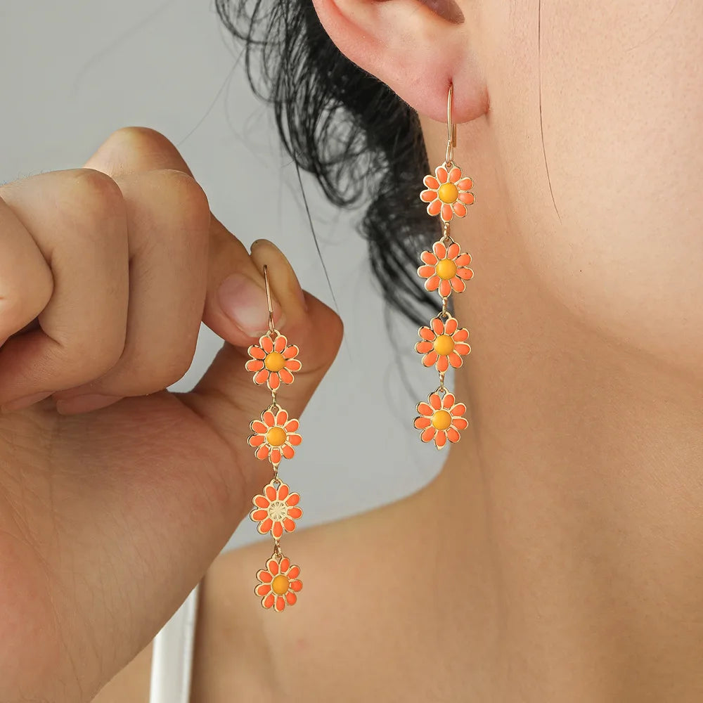 Retro Daisy Earrings