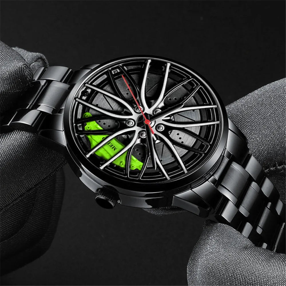 Quartz Car Wheel Wristwatches