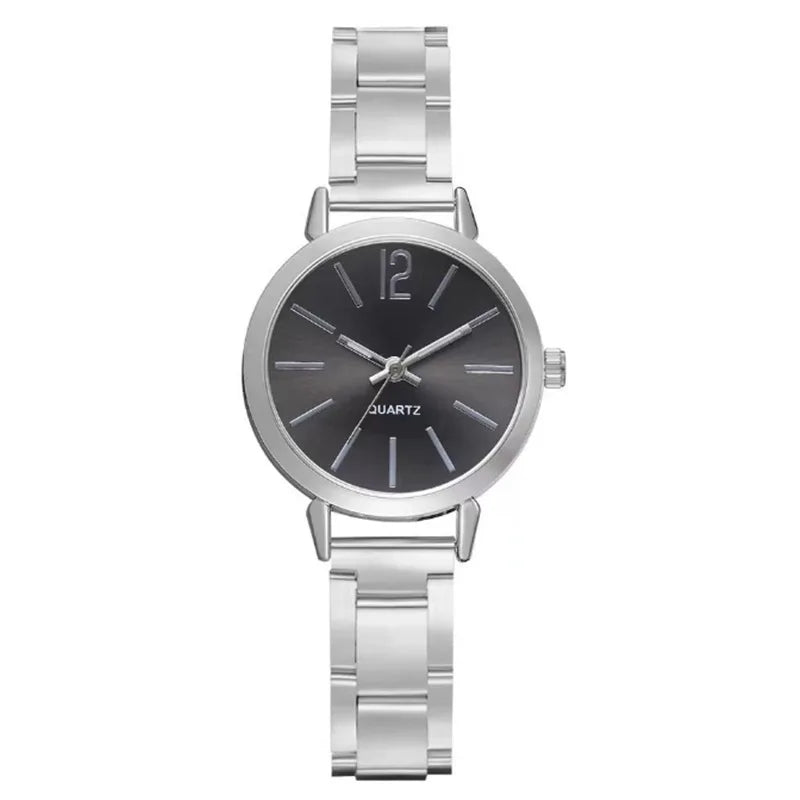 Stainless Steel Quartz Round Ladies’ Watches