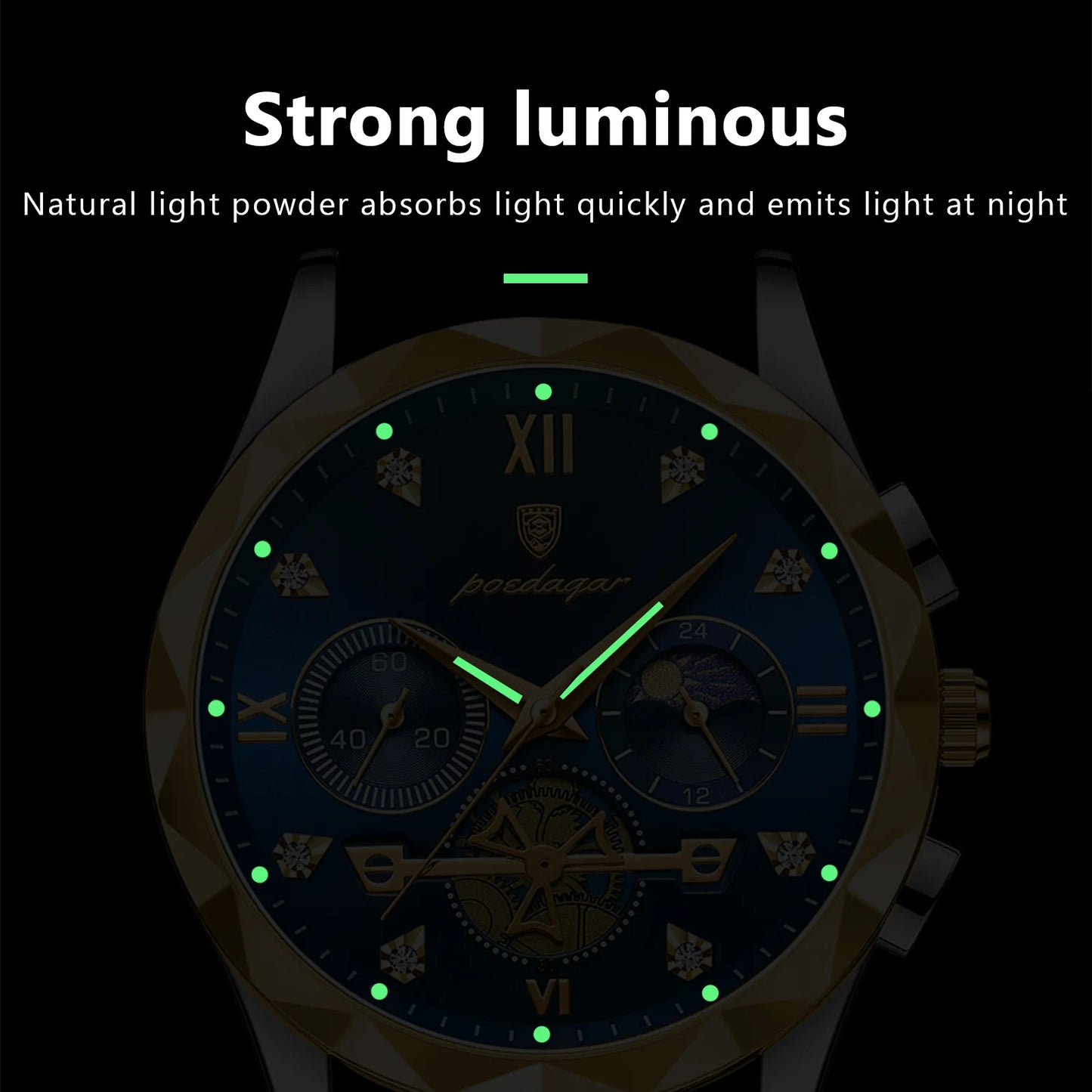 Luminous Water Resistant Quartz Watch