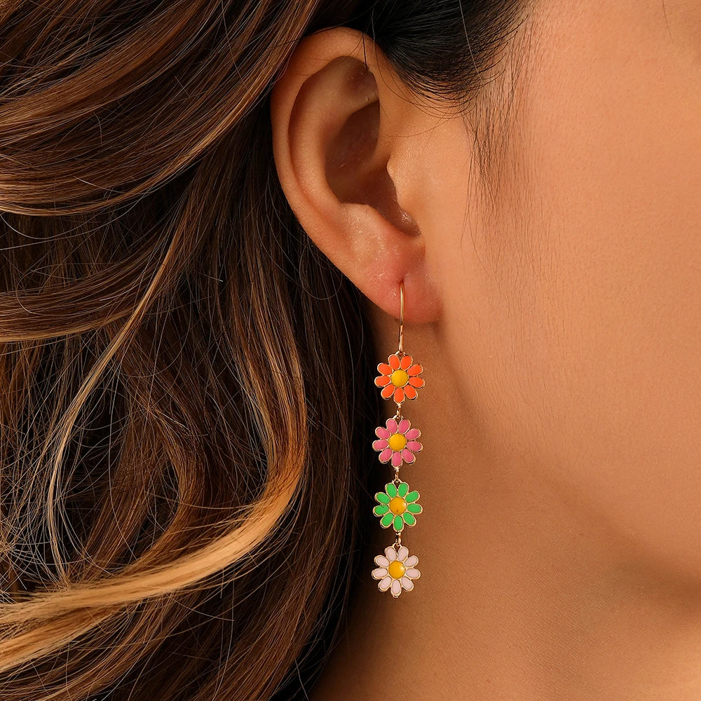 Retro Daisy Earrings