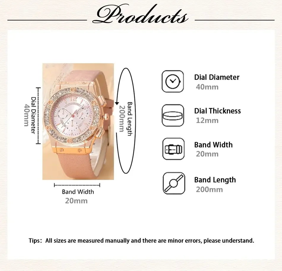 Casual Pink Ladies’ Watches