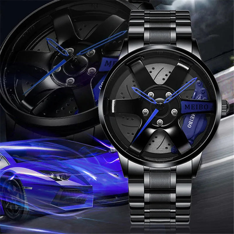 Quartz Car Wheel Wristwatches