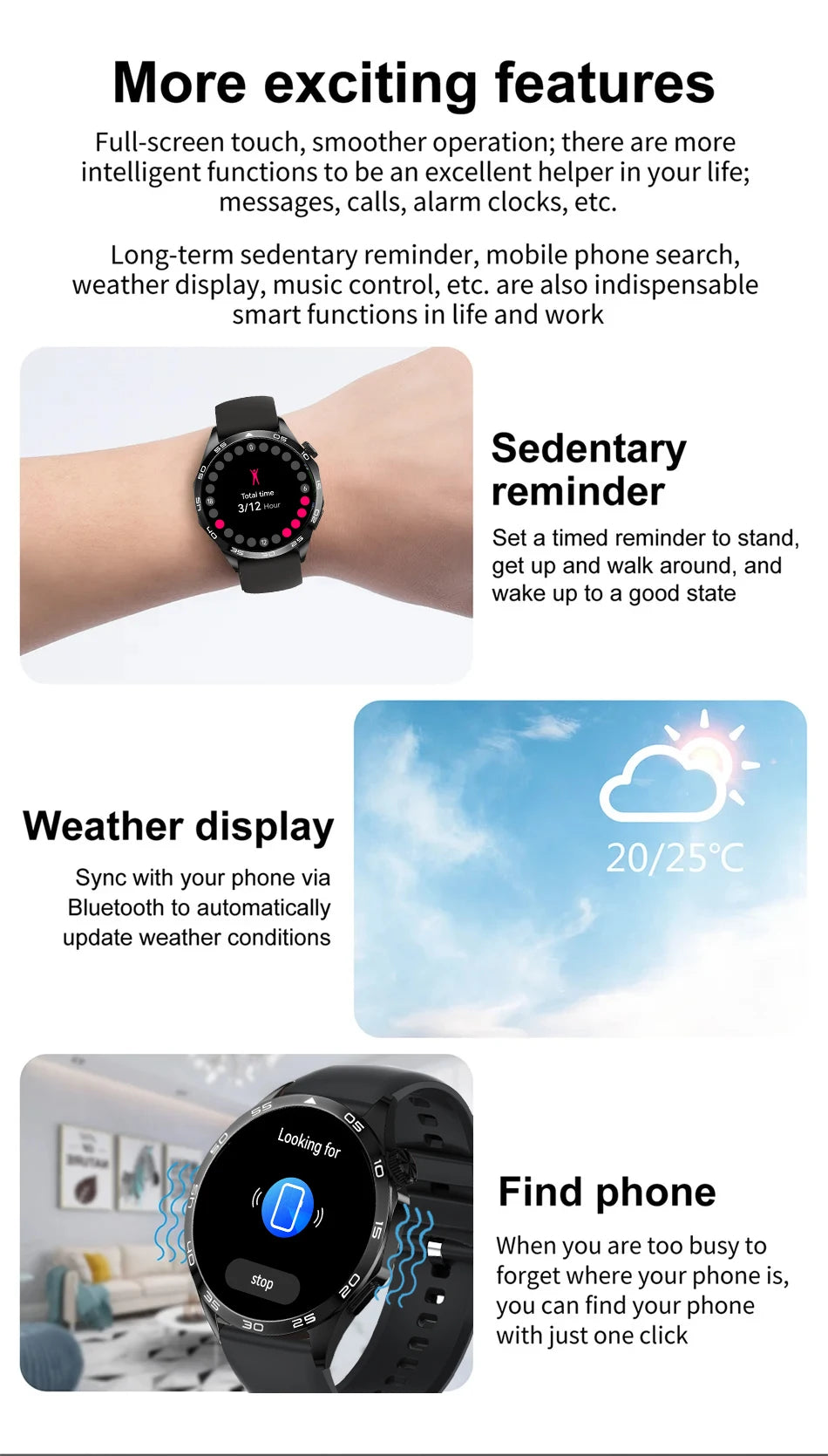 Steel 1.5 Inch Smartwatch