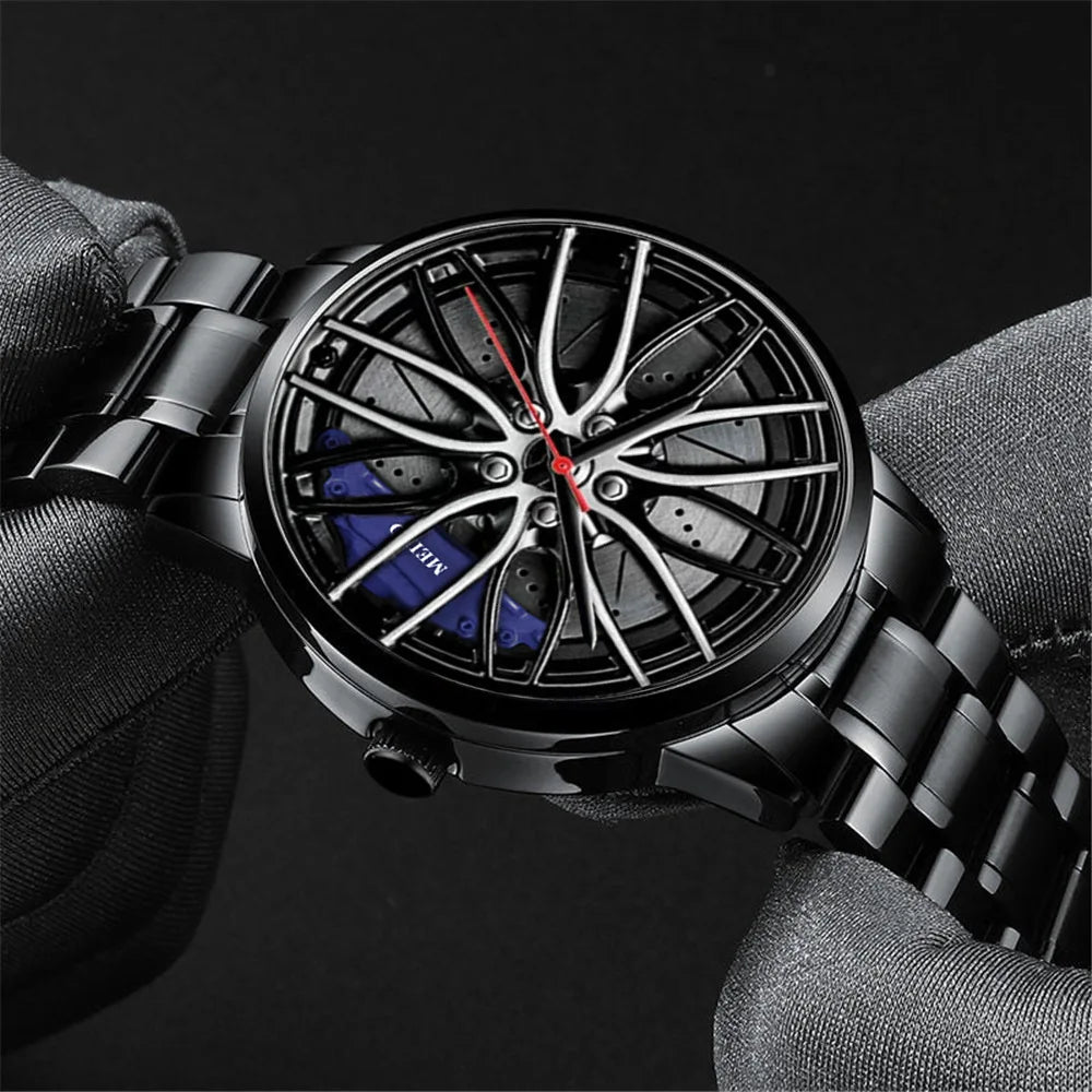 Quartz Car Wheel Wristwatches