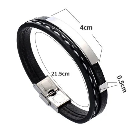 Men’s Leather Weave Bracelets