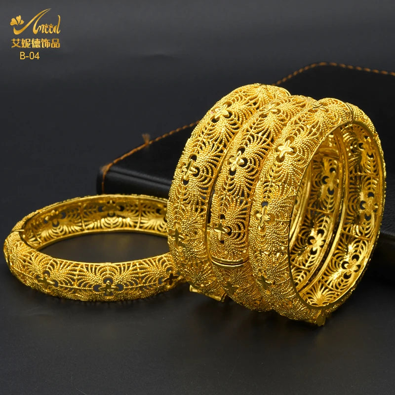 Bohemian Gold Plated Bangles