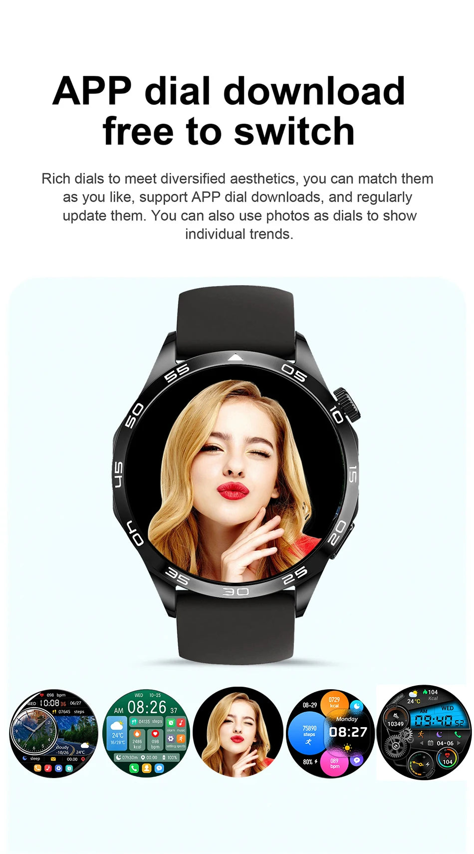 Steel 1.5 Inch Smartwatch