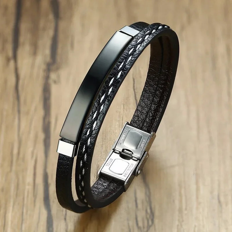 Men’s Leather Weave Bracelets