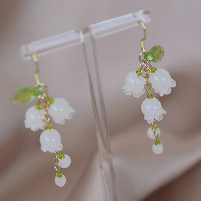 Flower and Bamboo Earrings