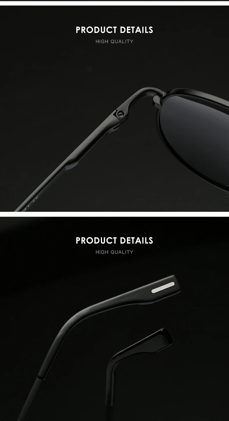 UV400 Polarized Pilot Sunglasses