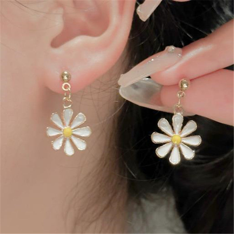 Asymmetrical Flower Earrings