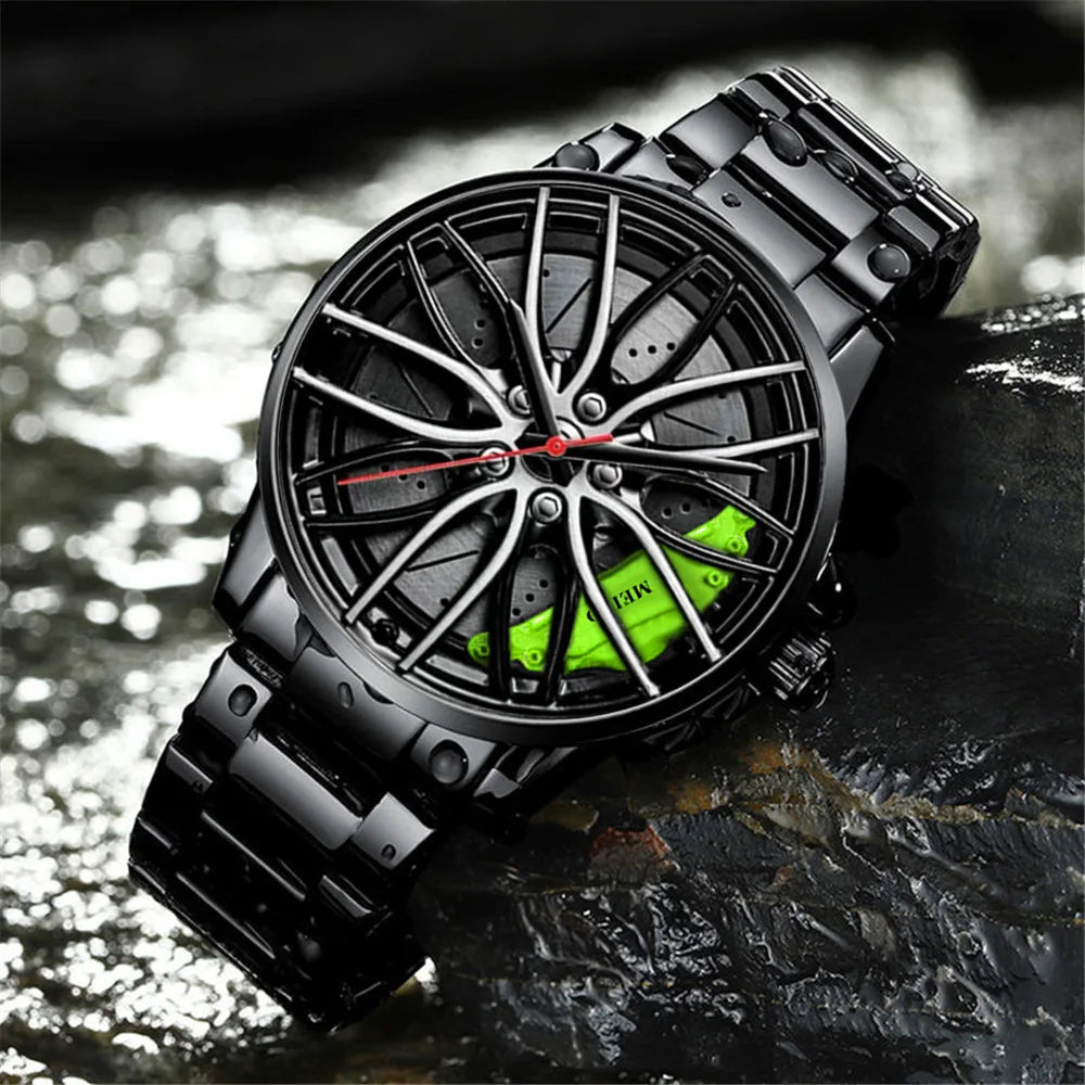 Quartz Car Wheel Wristwatches