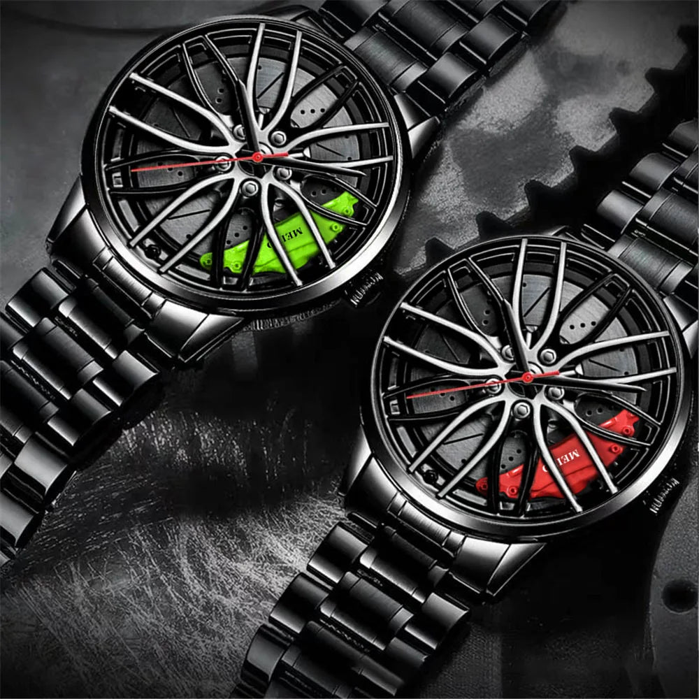 Quartz Car Wheel Wristwatches