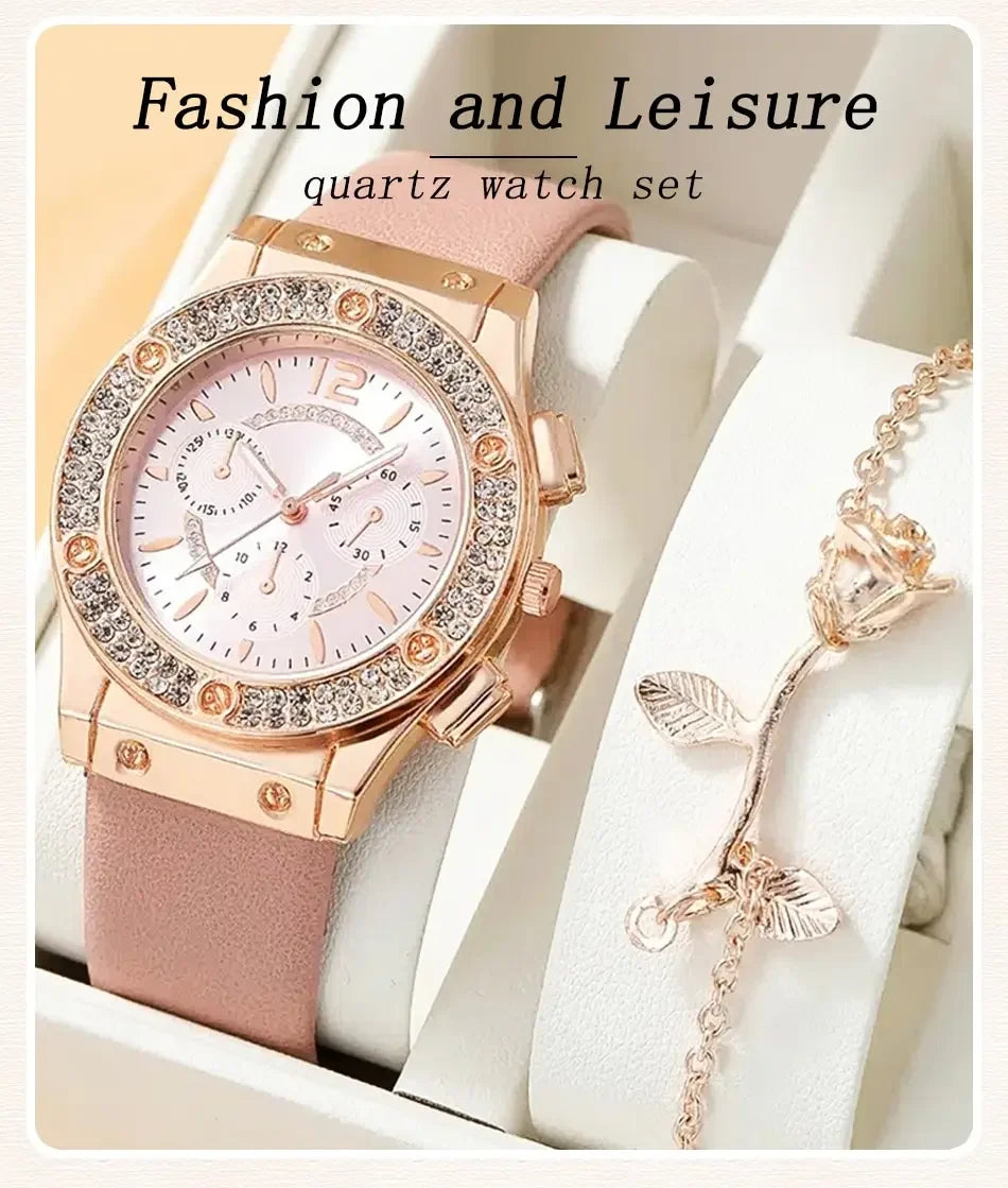 Casual Pink Ladies’ Watches