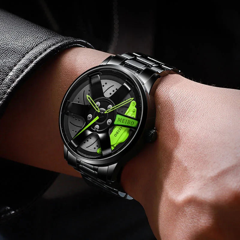 Quartz Car Wheel Wristwatches