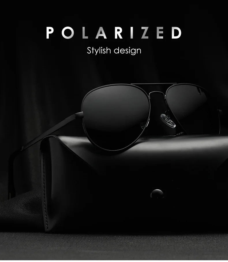 UV400 Polarized Pilot Sunglasses