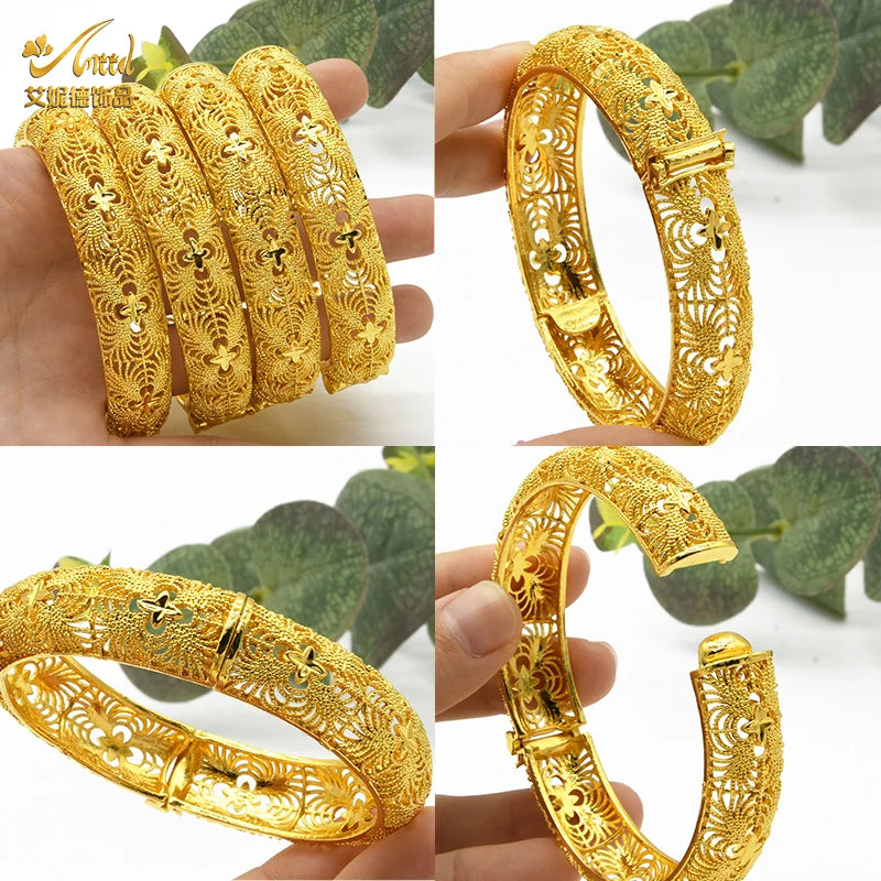 Bohemian Gold Plated Bangles