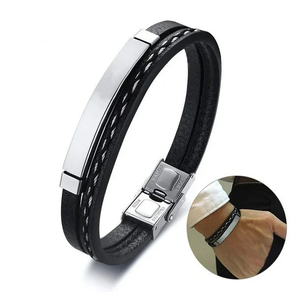 Men’s Leather Weave Bracelets