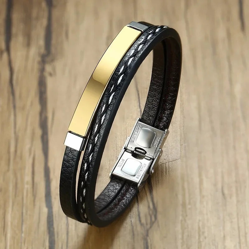 Men’s Leather Weave Bracelets