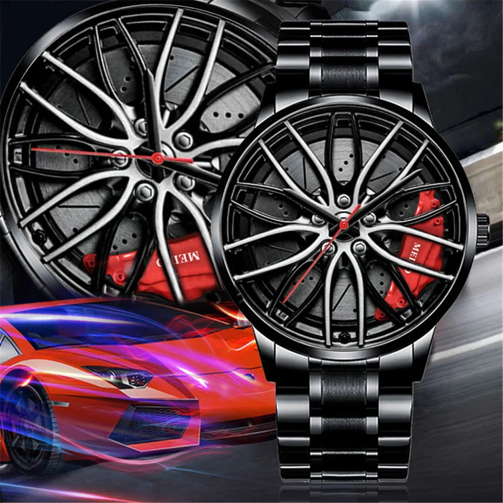 Quartz Car Wheel Wristwatches