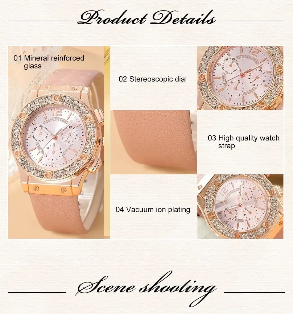 Casual Pink Ladies’ Watches