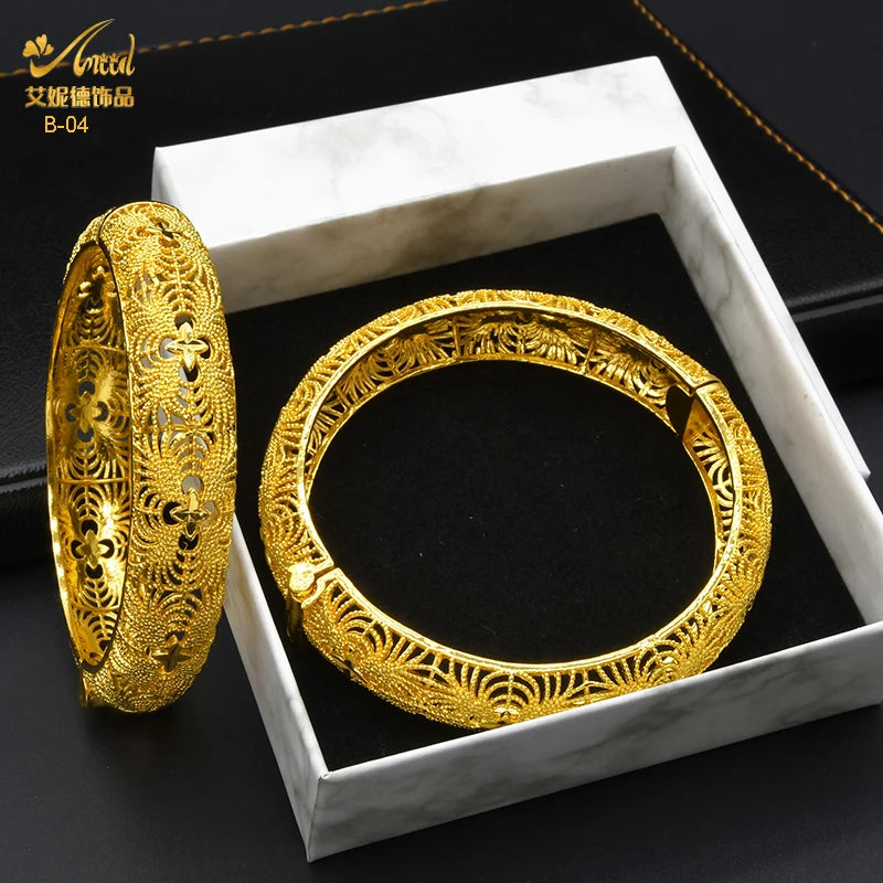 Bohemian Gold Plated Bangles