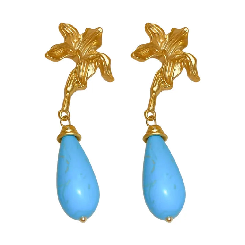 Water Drop Stone Earrings