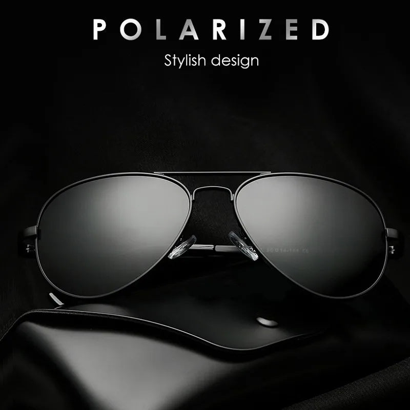 UV400 Polarized Pilot Sunglasses