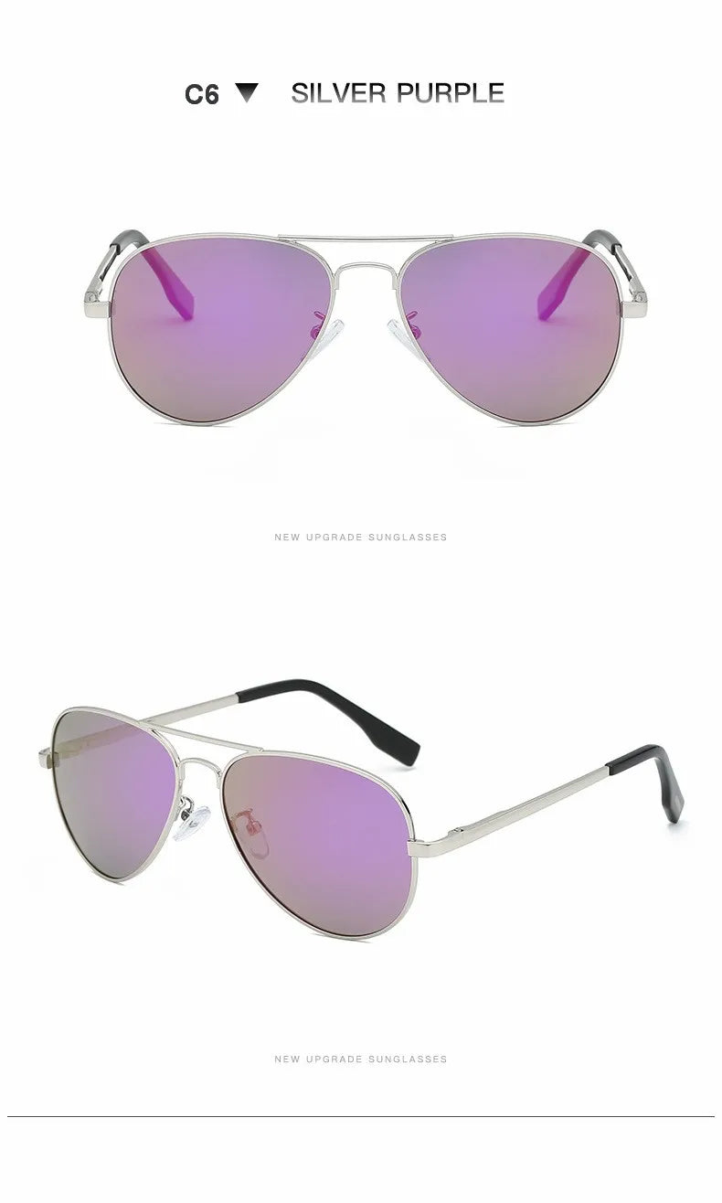 UV400 Polarized Pilot Sunglasses