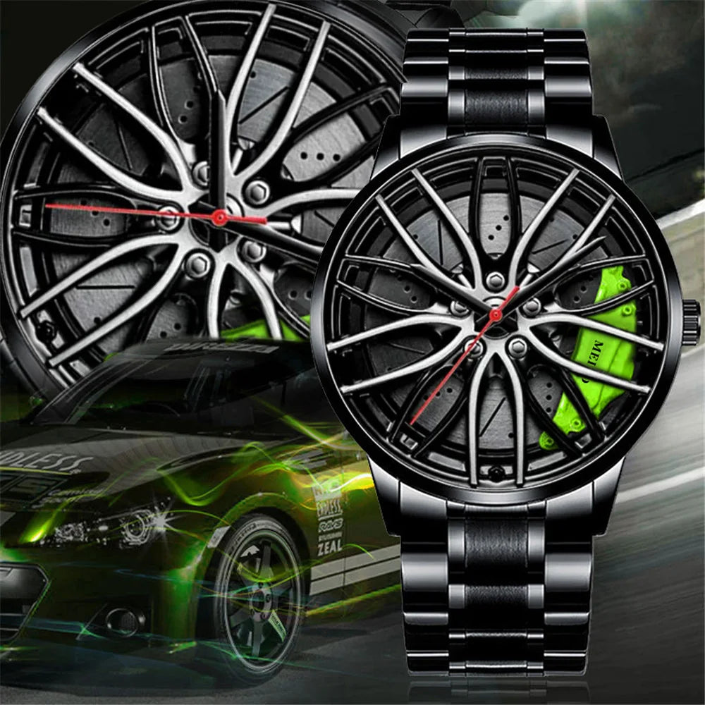 Quartz Car Wheel Wristwatches