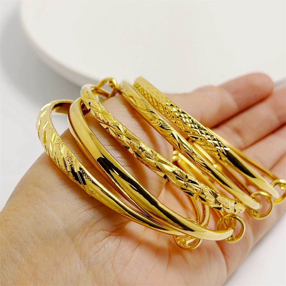 Casual Adjustable Gold Color Bracelets