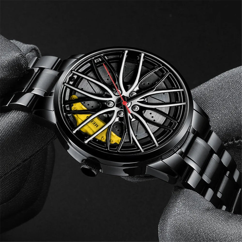 Quartz Car Wheel Wristwatches