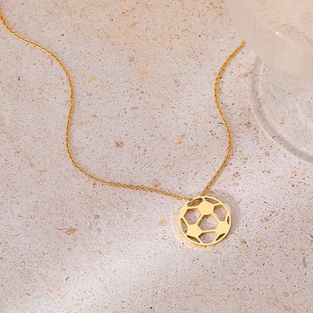 Soccer Ball Charm Pendant Chains