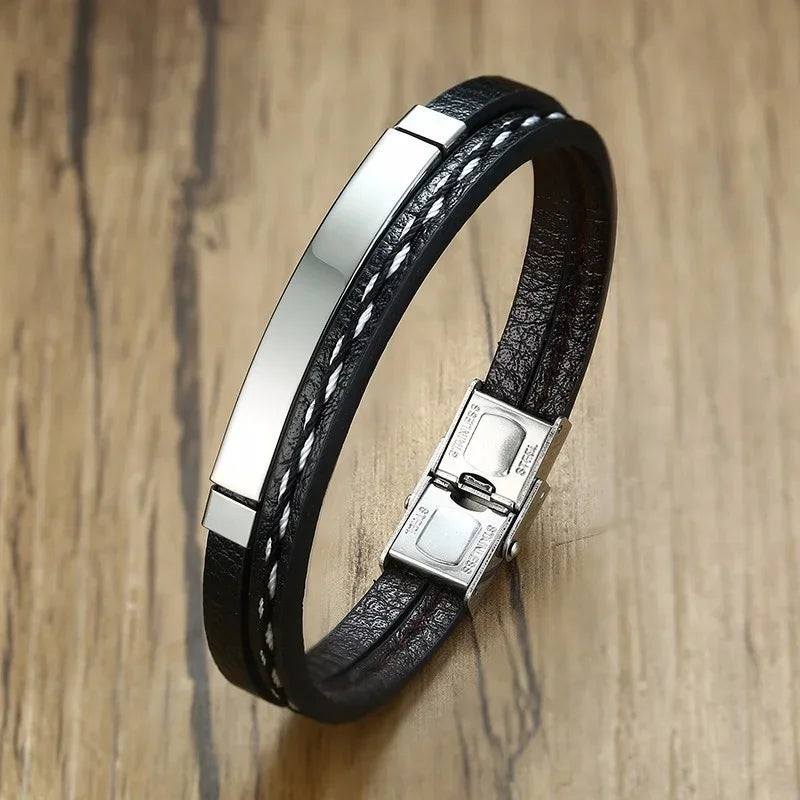 Men’s Leather Weave Bracelets