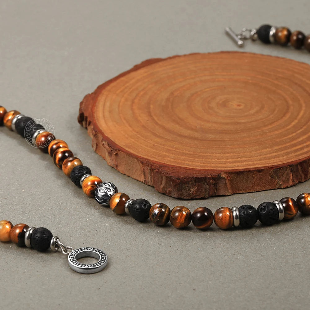 Tiger Eye Beaded Necklace