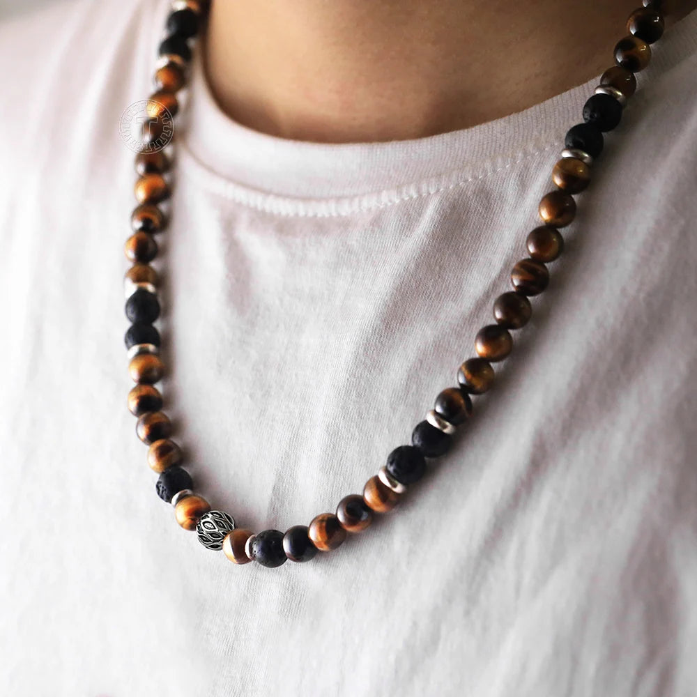 Tiger Eye Beaded Necklace