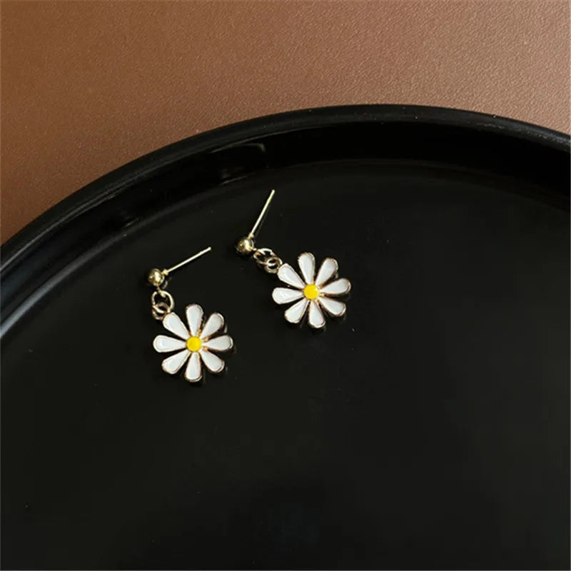 Asymmetrical Flower Earrings